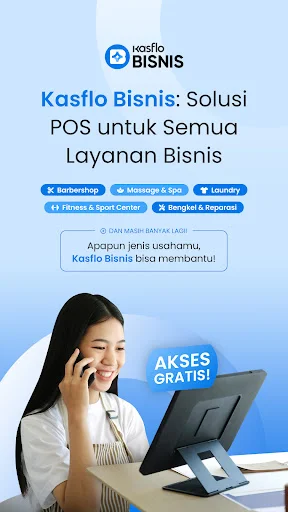 Kasflo Bisnis: POS & Kasir UMKM ডাউনলোড করুন – সেরা বিজনেস ম্যানেজমেন্ট - Screenshot 1