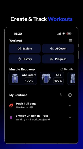 Gym Rank: AI Workout Tracker ডাউনলোড করুন – সেরা ফ্রি ফিটনেস অ্যাপ - Screenshot 12