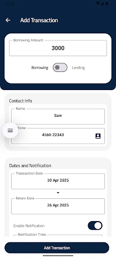 LoanLog ডাউনলোড করুন – আপনার ঋণ ও ধার সহজে ম্যানেজ করুন - Screenshot 5