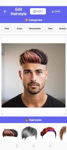 Man Hairstyle Photo Editor ডাউনলোড করুন – সেরা হেয়ারস্টাইল এডিটর - Screenshot 7
