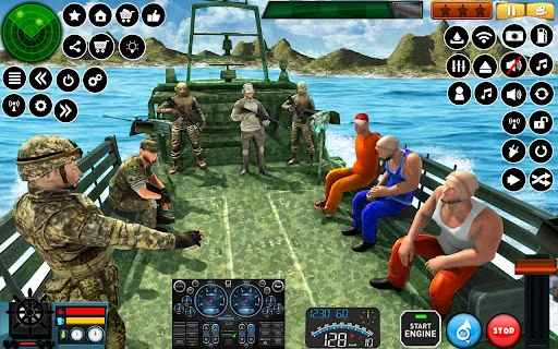 US Army Hovercraft Simulator ডাউনলোড করুন – সেরা মিলিটারী গেম - Screenshot 1