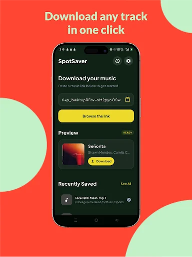 SpotSaver: Music Downloader ডাউনলোড করুন – অডিও অফলাইনে শুনুন - Screenshot 6