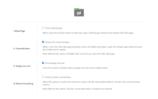 Hide Tabs (Panic Button) ডাউনলোড করুন – দ্রুত ট্যাব লুকান - Screenshot 2