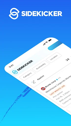 Sidekicker: Worker App ডাউনলোড করুন – নমনীয় চাকরির সুযোগ - Screenshot 1