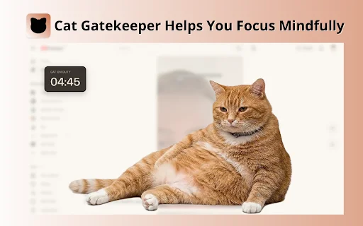 Cat Gatekeeper ডাউনলোড করুন – ক্রোম ব্রাউজারের সেরা ফোকাস টুল - Screenshot 1