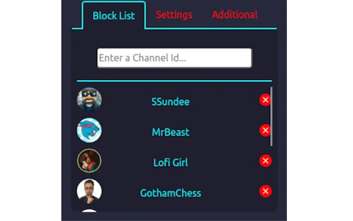 Channel Block List for Youtube ডাউনলোড করুন – সেরা অ্যাড-ব্লকার - Screenshot 4