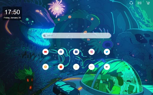 Rick and Morty NewTab ডাউনলোড করুন – সেরা থিম ও ফিচার - Screenshot 2