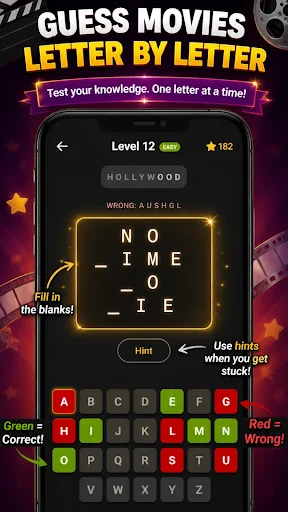 Hollywood Movie Quiz Game ডাউনলোড করুন – সেরা মুভি কুইজ গেম - Screenshot 2
