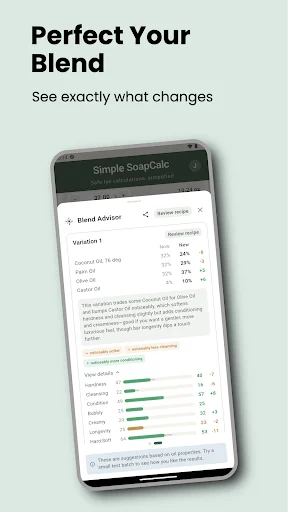 Soap Calculator – SoapCalc ডাউনলোড করুন – সেরা লাই ক্যালকুলেটর - Screenshot 3