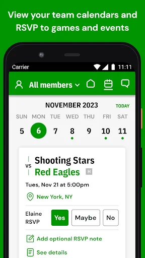 LeagueApps Play ডাউনলোড করুন – সেরা স্পোর্টস ম্যানেজমেন্ট অ্যাপ - Screenshot 3