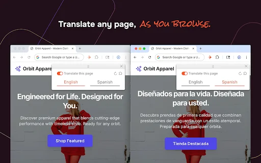Language IO Secure Page Translator ডাউনলোড করুন – ১৫০+ ভাষা - Screenshot 3