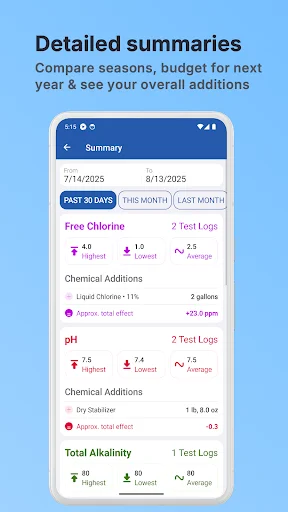 Pool Math by TFP ডাউনলোড করুন – সুইমিং পুলের পানির সঠিক পরিমাপ - Screenshot 5