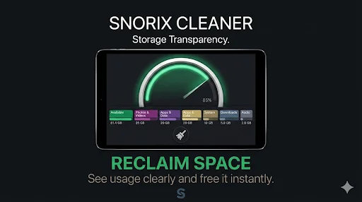 Snorix Phone Cleaner ডাউনলোড করুন – স্টোরেজ খালি ও জাঙ্ক ফাইল রিমুভ - Screenshot 7