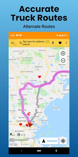 SmartTruckRoute 2 ডাউনলোড করুন – ট্রাক ড্রাইভারদের জন্য সেরা GPS - Screenshot 2