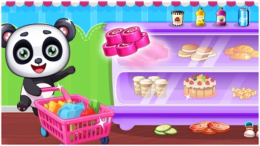 Panda Supermarket Cashier Game ডাউনলোড করুন – সেরা শিক্ষামূলক গেম - Screenshot 1