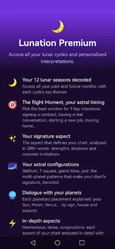 Lunation – Moon & Astrology ডাউনলোড করুন | সেরা লুনার ক্যালেন্ডার অ্যাপ - Screenshot 6