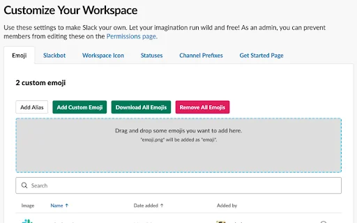 Slack Custom Emoji Manager ডাউনলোড করুন – ইমোজি ম্যানেজমেন্ট টুল - Screenshot 1