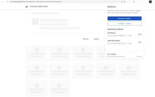 Zoho Webinar ডাউনলোড করুন – সেরা অনলাইন কনফারেন্স টুল - Screenshot 1