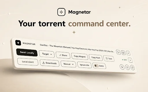 Magnetar ডাউনলোড করুন – সেরা টরেন্ট লিঙ্ক ডিটেক্টর ও ম্যানেজার - Screenshot 1