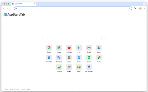 AppStartTab ডাউনলোড করুন – আপনার নতুন ট্যাবে সেরা অ্যাপ শর্টকাট - Screenshot 1