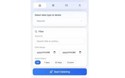 DeleteTik: Bulk Remove TikTok Reposts, Likes & Videos Fast - Screenshot 1