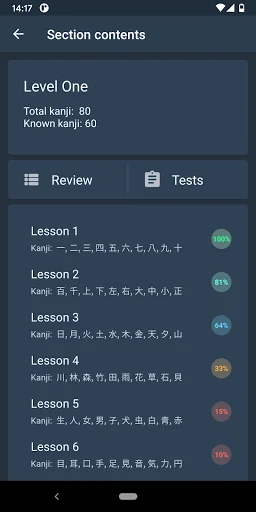 Japanese Characters ডাউনলোড করুন – জাপানি ভাষা শেখার সেরা অ্যাপ - Screenshot 6