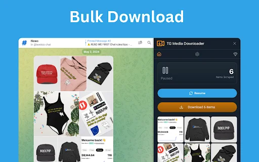 TG Media Downloader ডাউনলোড করুন – Telegram ভিডিও ও ফটো সেভার - Screenshot 2