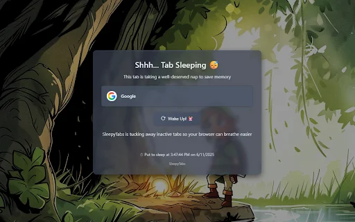 SleepyTabs ডাউনলোড করুন – ব্রাউজার ট্যাব সাসপেন্ডার ও মেমোরি সেভার - Screenshot 2