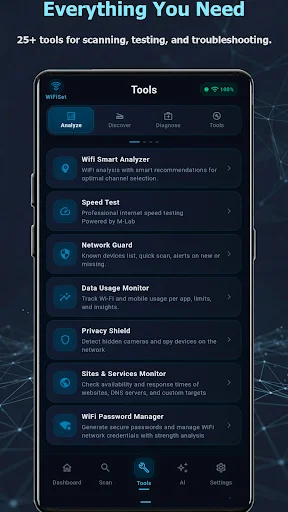 WiFiSet ডাউনলোড করুন – সেরা ওয়াইফাই স্ক্যানার ও নেটওয়ার্ক টুলস - Screenshot 8