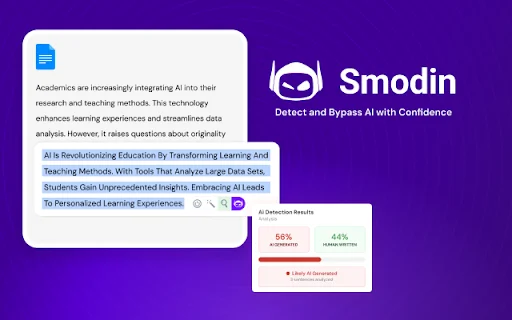 Smodin AI Detector: আপনার লেখাকে করুন আরও নির্ভুল ও মানবিক - Screenshot 1