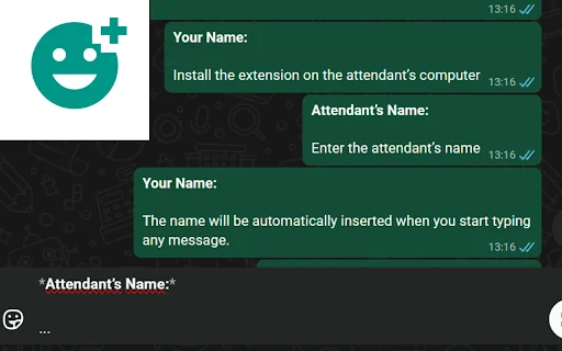 Agent Name For WhatsApp ডাউনলোড করুন – অটোমেটিক নাম ইনসার্ট - Screenshot 1