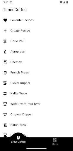 Timer.Coffee ডাউনলোড করুন – সেরা কফি ব্রু টাইমার অ্যাপ - Screenshot 1