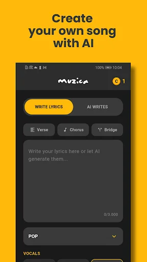 Muzica AI Song & Music Maker ডাউনলোড করুন – সেরা AI মিউজিক মেকার - Screenshot 1