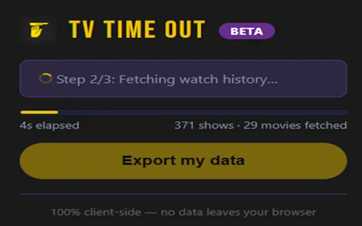 TV Time Out by Refract ডাউনলোড করুন – ডেটা এক্সপোর্ট করুন দ্রুত - Screenshot 2