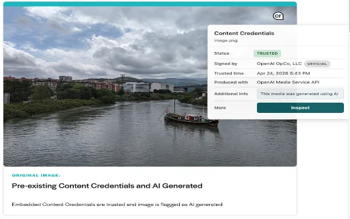 C2PA Content Credentials ডাউনলোড করুন – ইমেজ ও ভিডিও যাচাই করুন - Screenshot 2