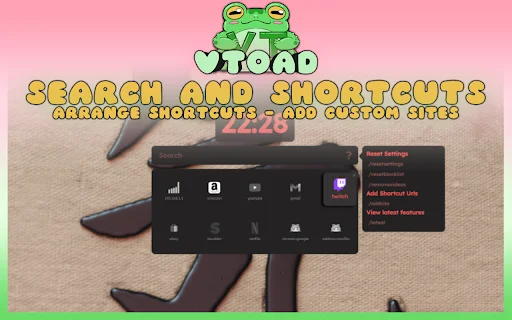 vToad New Tab ডাউনলোড করুন – লাইভ ওয়ালপেপার এবং কাস্টমাইজেশন - Screenshot 4