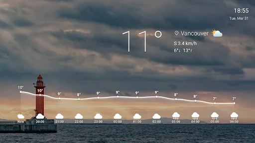 Vista Weather TV Screensaver ডাউনলোড করুন – আবহাওয়ার সাথে সুন্দর দৃশ্য - Screenshot 14