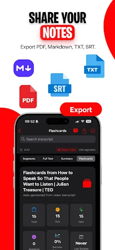 Video Transcriber: VidNotes ডাউনলোড করুন – সেরা AI ভিডিও নোট টুল - Screenshot 7
