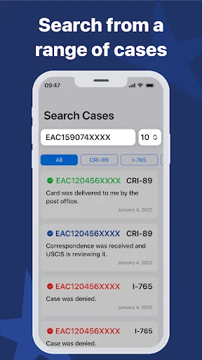 US Immigration Case Tracker ডাউনলোড করুন – USCIS কেস স্ট্যাটাস আপডেট - Screenshot 3