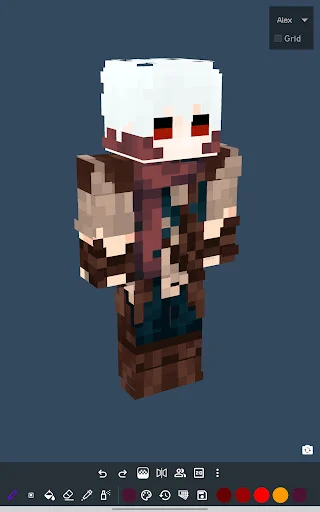 Minecraft-এর জন্য 3D Skin Editor ডাউনলোড করুন – সেরা মোবাইল স্কিন এডিটর - Screenshot 9