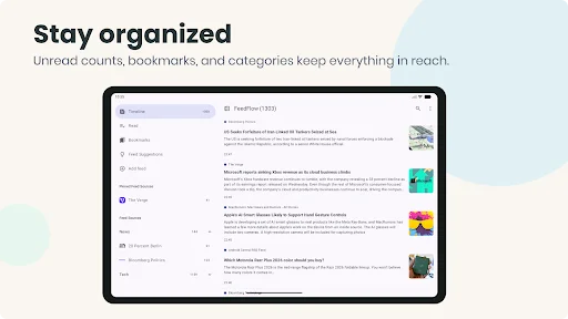 FeedFlow RSS Reader ডাউনলোড করুন – সেরা অ্যাড-ফ্রি আরএসএস রিডার - Screenshot 8