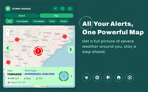 Storm Tracker ডাউনলোড করুন – রিয়েল-টাইম ইউএসএ ওয়েদার অ্যালার্ট - Screenshot 1