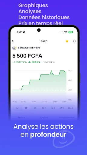 Famaya – Tracker Bourse BRVM ডাউনলোড করুন | সেরা ইনভেস্টমেন্ট ট্র্যাকার - Screenshot 2