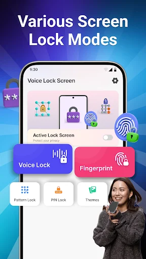Voice Lock Screen and Unlock ডাউনলোড করুন – ভয়েস ও ফেস লক - Screenshot 1
