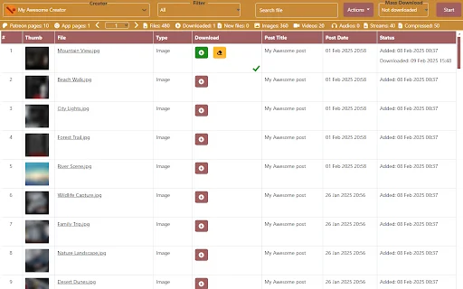Patreon Easy Downloader ডাউনলোড করুন – সহজে Patreon ফাইল ম্যানেজ করুন - Screenshot 4