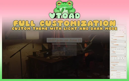 vToad New Tab ডাউনলোড করুন – লাইভ ওয়ালপেপার এবং কাস্টমাইজেশন - Screenshot 2