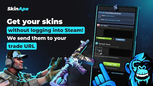 SkinApe CSGO ডাউনলোড করুন – বিনামূল্যে CS2 স্কিনস জিতুন - Screenshot 15