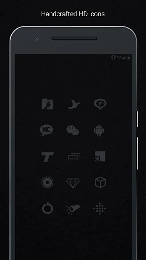 Murdered Out – Black Icon Pack ডাউনলোড করুন – সেরা ডার্ক থিম আইকন - Screenshot 4