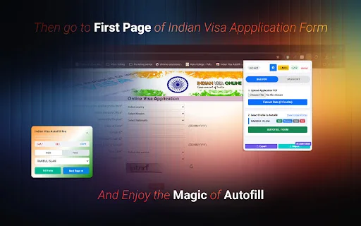 Indian Visa Autofill Pro ডাউনলোড করুন – দ্রুততম ভিসা আবেদন - Screenshot 3
