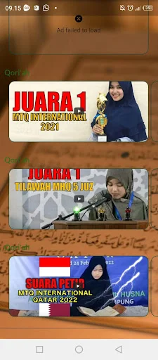 Qoriah Putri Internasional ডাউনলোড করুন – সেরা কোরআন তেলাওয়াত - Screenshot 1